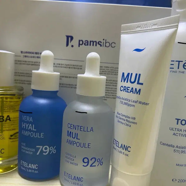 [BUNJANG] Etollang Aqua Cream Toner Ampoule Jojoba Oil Set / 에텔랑 물크림 토너 앰플 호호바오일