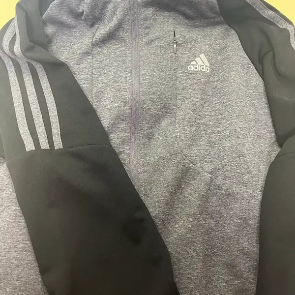 [BUNJANG] Adidas Training Jersey (Gray/Black) / 아디다스 츄리닝 상의 (그레이/블랙)