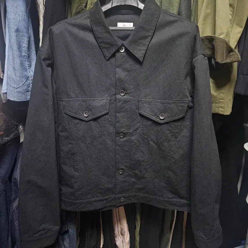 [BUNJANG] Stillness Natural Trucker Jacket 3 Black / 스틸네스 내츄럴 트러커자켓 3 블랙