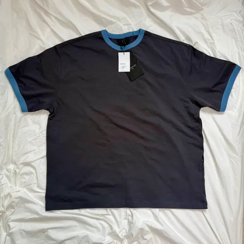 [BUNJANG] Moif [SS26] Ringer Short Sleeve T-Shirt Charcoal M / 모이프 [SS26] 링거 반팔티 차콜 M (105-110)