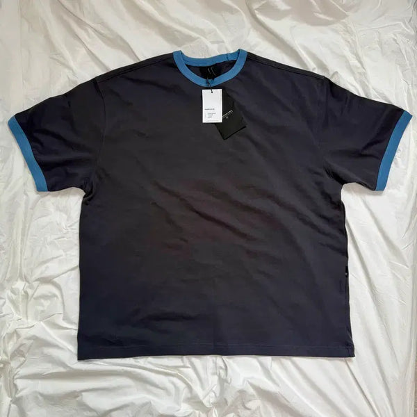 [BUNJANG] Moif [SS26] Ringer Short Sleeve T-Shirt Charcoal M / 모이프 [SS26] 링거 반팔티 차콜 M (105-110)