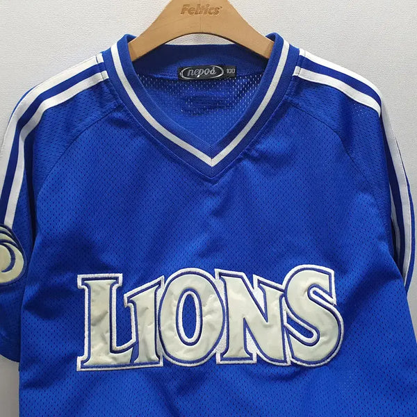 [BUNJANG] Nepos Samsung Lions Baseball Uniform - Size 100 / 네포스 삼성라이온즈 유니폼 100사이즈 (가로58 세로76)