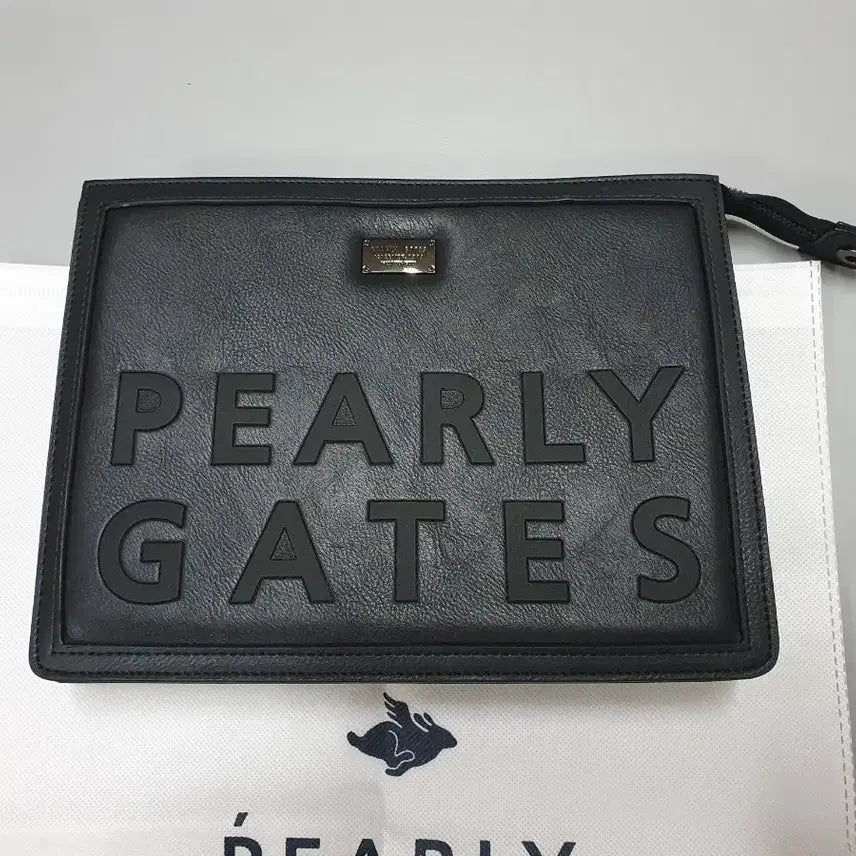 [BUNJANG] PARAGATES Unisex Leather Clutch Bag Navy / 파리게이츠 (남여공용) 클러치백 (네이비.계열)