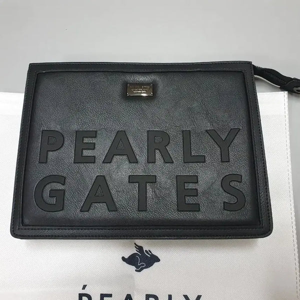 [BUNJANG] PARAGATES Unisex Leather Clutch Bag Navy / 파리게이츠 (남여공용) 클러치백 (네이비.계열)
