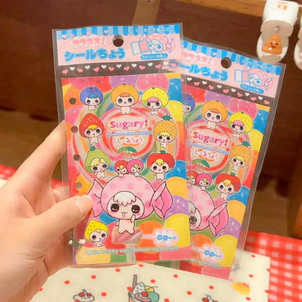 [BUNJANG] Classic Dessert Character Seal Book Inserts / 고전 디저트 캐릭터 씰북 속지