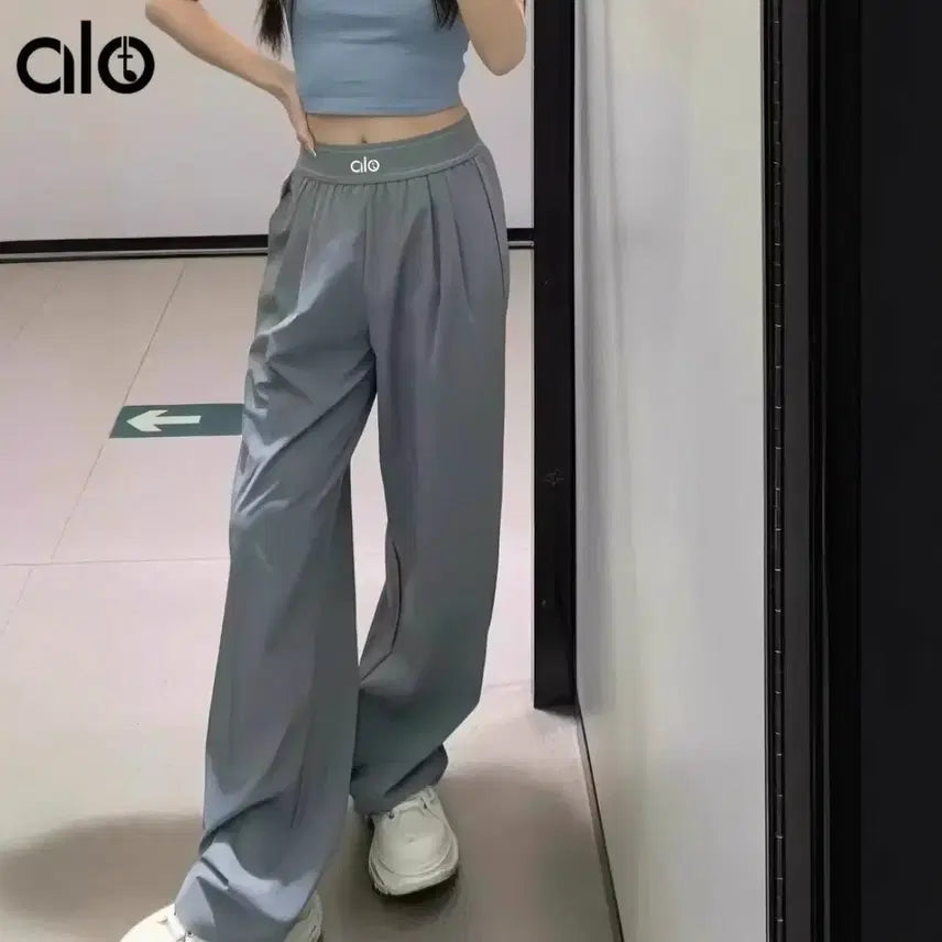 [BUNJANG] ALO Yoga Grey M New Yoga Pants / ALO 요가 바지 그레이 m 새상품