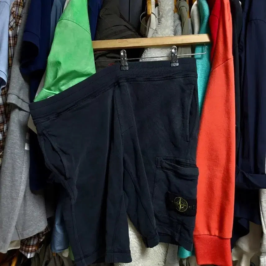 [BUNJANG] Stone Island Cargo Shorts Navy M / 스톤아일랜드 카고 반바지 네이비 m 백화점판