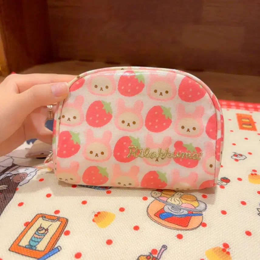 [BUNJANG] San-X Classic Rilakkuma Usagi Strawberry Pouch / 고전 산엑스 코리락쿠마 우사기 딸기 토끼 파우치