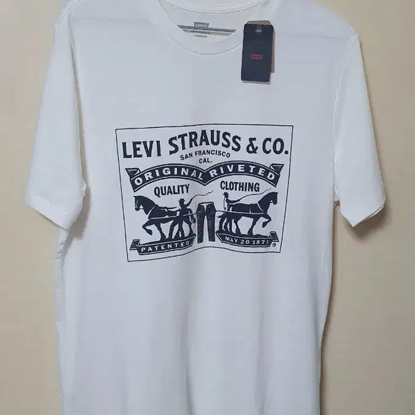 [BUNJANG] Levi's Short-Sleeve T-Shirt White / 정품 리바이스 반팔티 화이트 90,95,100,105