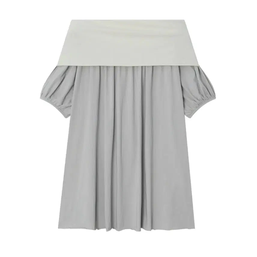 [BUNJANG] AMORSHAEE Back Ribbon Top Light Grey / AMORSHAEE 아모르샤이 BACK RIBBON TOP