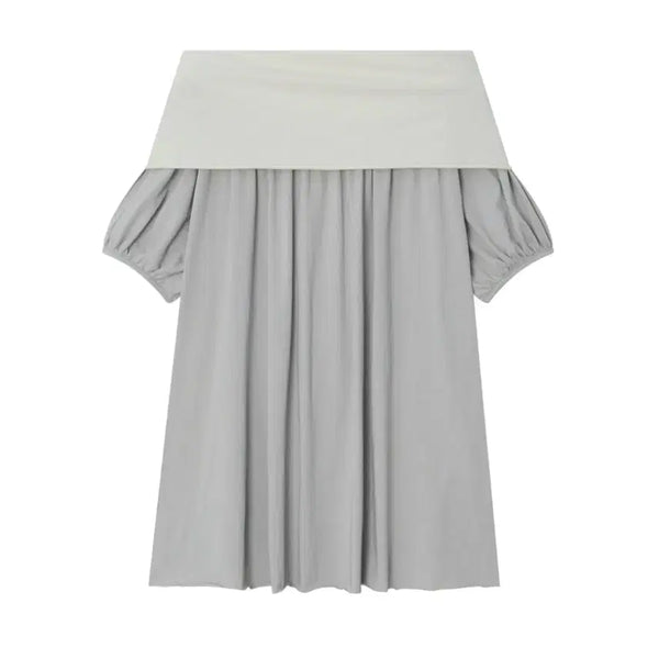 [BUNJANG] AMORSHAEE Back Ribbon Top Light Grey / AMORSHAEE 아모르샤이 BACK RIBBON TOP