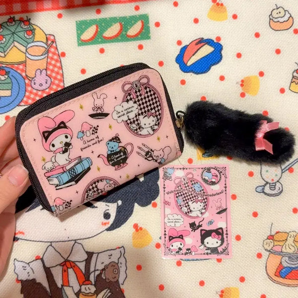 [BUNJANG] Vintage Sanrio Hello Kitty Cat Tail Wallet / 고전 산리오 헬로키티 고양이 꼬리 반지갑