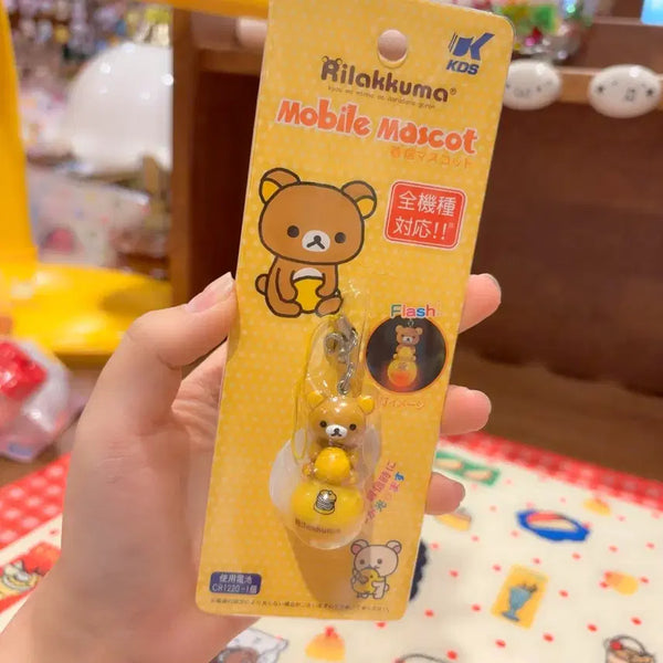 [BUNJANG] San-X Rilakkuma Hotcake Figure Keychain (Unsealed) / 고전 산엑스 리락쿠마 핫케이크 피규어 키링 미개봉
