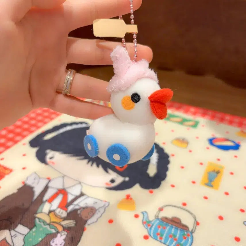 [BUNJANG] San-X Classic Rilakkuma Usagi Penguin Plush Keychain / 고전 산엑스 코리락쿠마 우사기 애착 펭귄 장난감 인형 키링