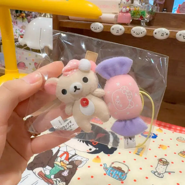[BUNJANG] San-X Korilakkuma Candy Pajama Series Mini Doll Keychain Set / 고전 산엑스 코리락쿠마 사탕 파자마 잠옷 시리즈 미니 인형 키링 세트