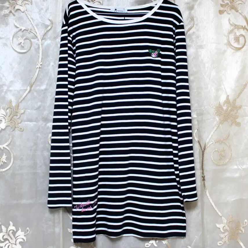 [BUNJANG] Striped Long T-shirt / 스트라이프 롱 티셔츠