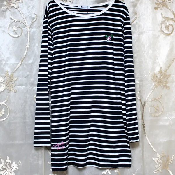 [BUNJANG] Striped Long T-shirt / 스트라이프 롱 티셔츠