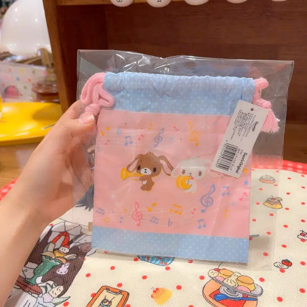 [BUNJANG] Vintage Sanrio Sugarbunnies Drawstring Pouch / 고전 산리오 슈가바니즈 복조리 파우치