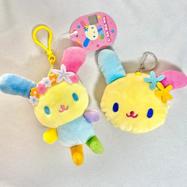 [BUNJANG] Sanrio Usahana Keyring & Pouch Keyring Bundle Set / 일괄) 정품 산리오 우사하나 키링, 파우치 키링 세트 (새상품)