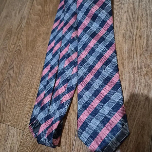[BUNJANG] DAKS Diagonal Check Pattern Tie / DAKS(닥스) 사선 체크 패턴 넥타이