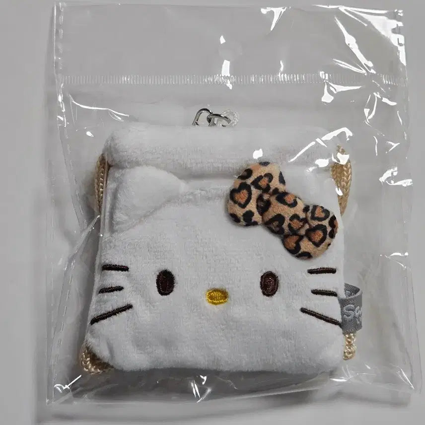 [BUNJANG] Hello Kitty Leopard Mini Pouch Charm / 헬로키티 호피키티 미니 조리개 파우치 키링