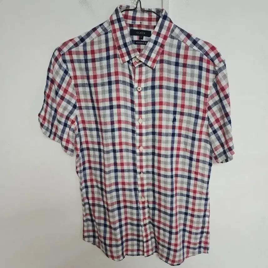 [BUNJANG] Ollen Men's Short Sleeve Shirt / 올젠 남성 반팔 셔츠 95M@9993