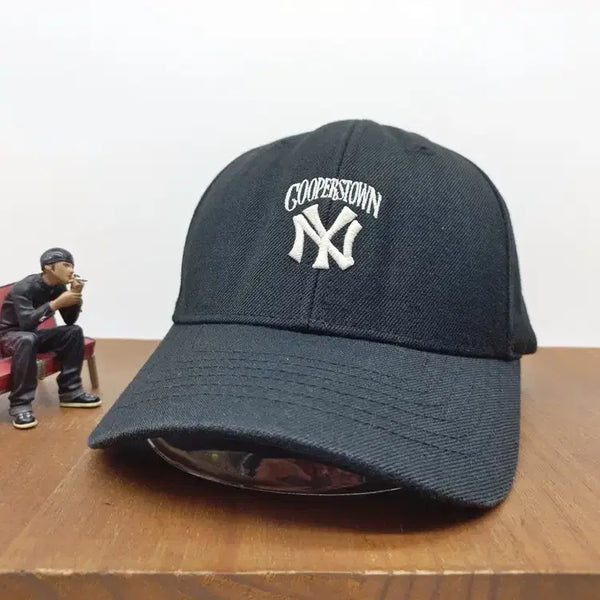 [BUNJANG] MLB New York Yankees Cooperstown Embroidered Vintage Ball Cap Black / MLB 뉴욕 양키스 쿠퍼스타운 자수 빈티지 볼캡 블랙