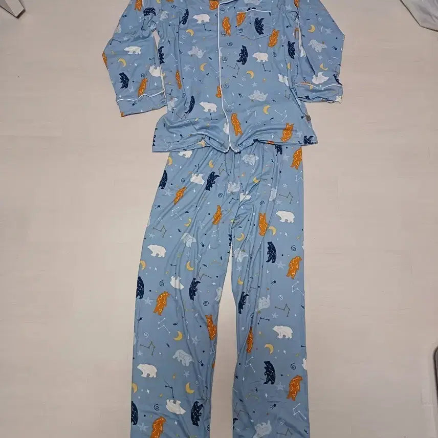 [BUNJANG] Kkussi Kkussi Men's Button Pajama Set / 꾸씨꾸씨 남성 단추잠옷 세트 90(주니어160)