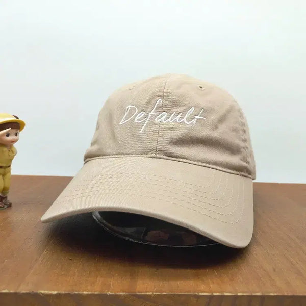 [BUNJANG] Default Value Signature Logo Ball Cap Beige / 디폴트벨류 Default Value 시그니처 로고 볼캡 베이지