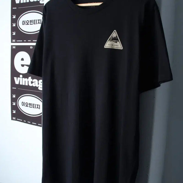 [BUNJANG] L-XL Luca Short Sleeve T-Shirt Okinawa Black Old School / (L-XL) 루카 반팔 티셔츠 오키나와 블랙 올드스쿨-H34599