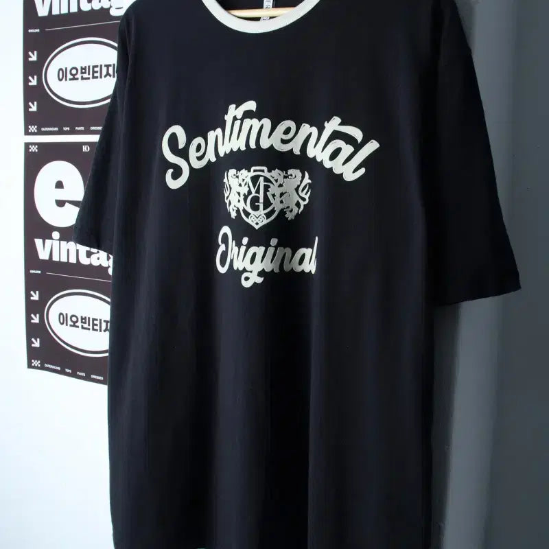 [BUNJANG] Icore Ringer Short Sleeve T-shirt Oversized Fit Black XL-2XL / (XL-2XL) 이코르 반팔 티셔츠 오버핏 링거 블랙 2사이즈-H3460