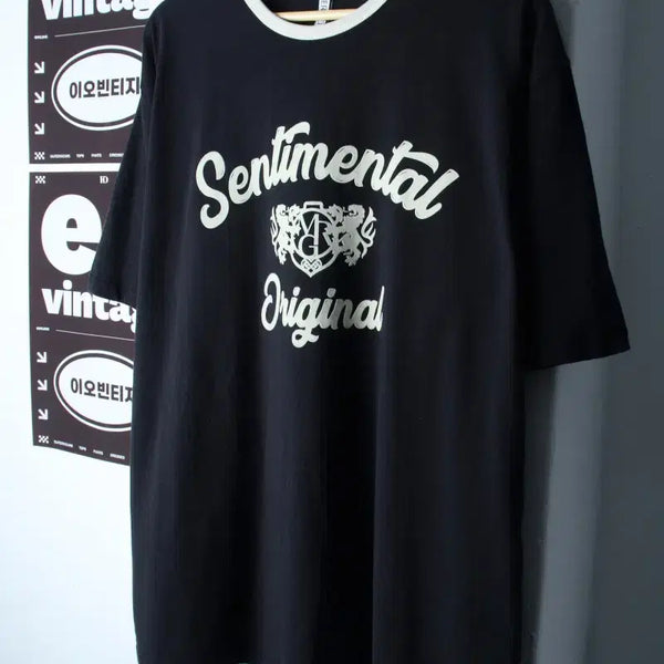 [BUNJANG] Icore Ringer Short Sleeve T-shirt Oversized Fit Black XL-2XL / (XL-2XL) 이코르 반팔 티셔츠 오버핏 링거 블랙 2사이즈-H3460