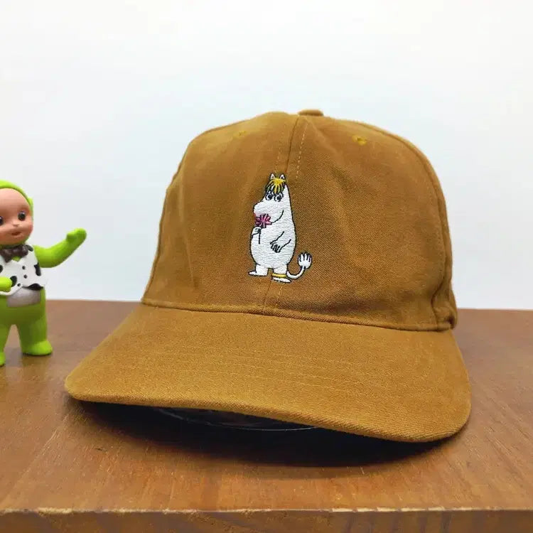 [BUNJANG] Moomin Snorkmaiden Embroidery Ball Cap Beige / Moomin 무민 스노크메이든 자수 볼캡 베이지