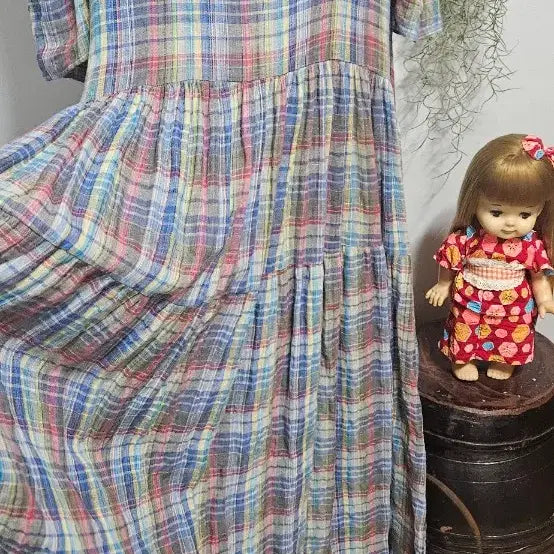 [BUNJANG] Vintage Wide Dress (Back Zipper) / 88