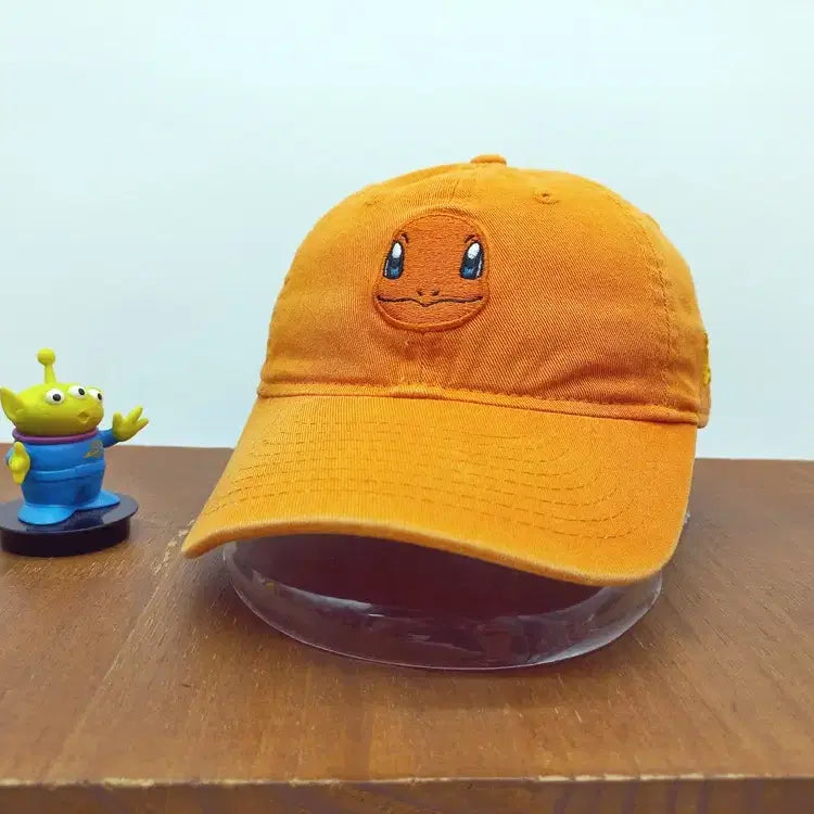 [BUNJANG] New Era Kids Pokémon Charmander Embroidered Ball Cap Orange Popsicle / 뉴에라 키즈 포켓몬스터 파이리 자수 볼캡 오렌지 팝시클