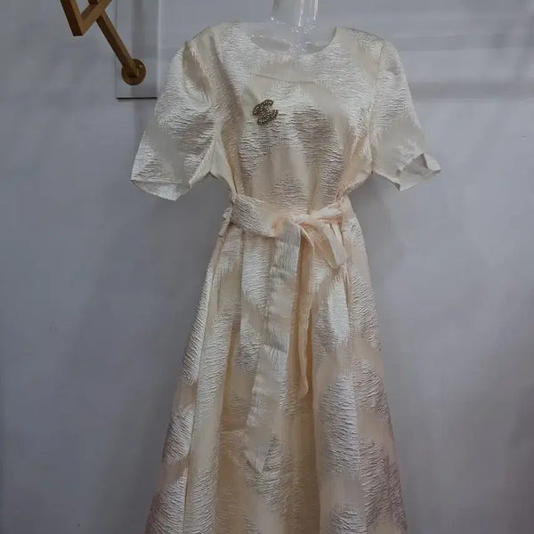 [BUNJANG] Ivory Dress and Brooch Set / 아이보리 원피스+브로치 세트55