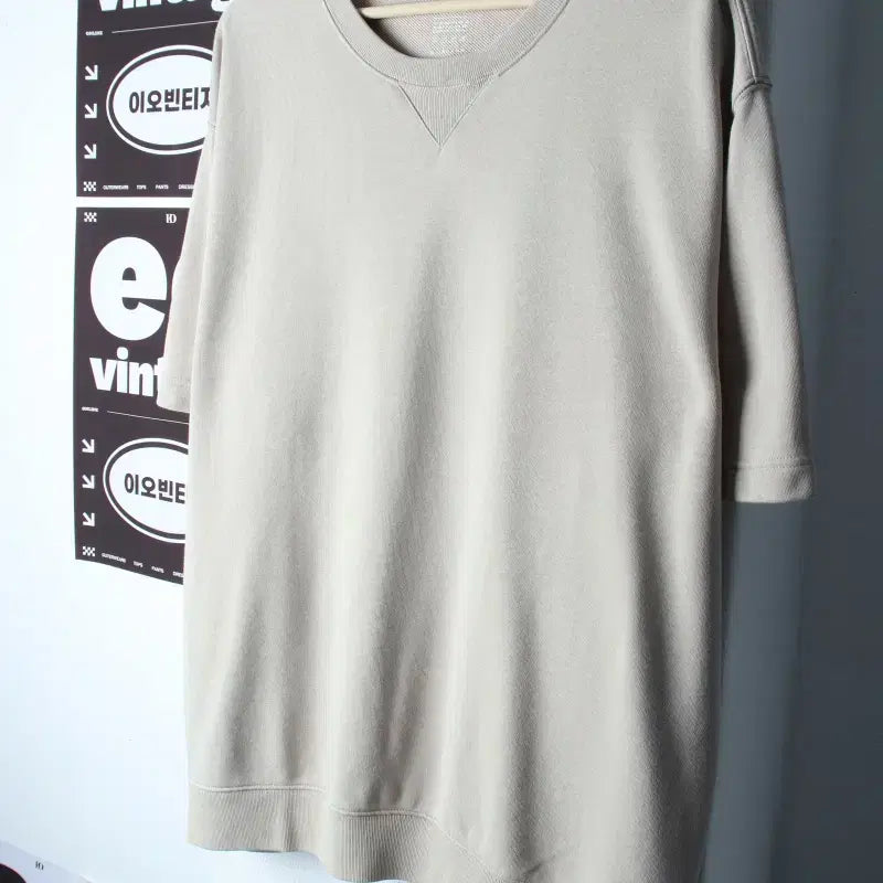 [BUNJANG] Giordano Oversized Short Sleeve T-Shirt Beige / (XL-2XL) 지오다노 반팔 티셔츠 빅사이즈 스웻 베이지-H34621