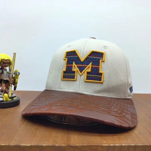 [BUNJANG] NCAA Michigan Wolverines Snapback Hat - Ivory / NCAA 스냅백 모자 미시간 대학 아이보리