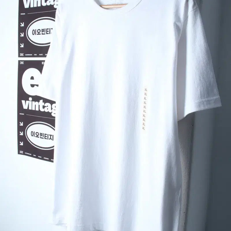 [BUNJANG] Unisex Short Sleeve T-Shirt White XL-2XL / (XL-2XL) 무지 반팔 티셔츠 새상품 빅사이즈 화이트-H34629