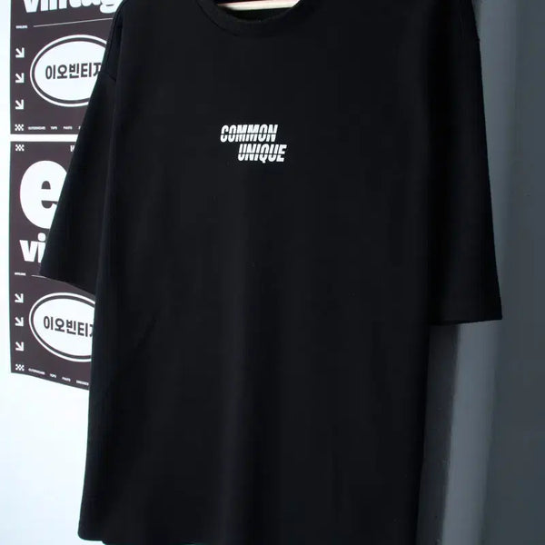 [BUNJANG] Significant Oversized Short-Sleeve T-Shirt Black / (L-XL) 시그니피컨트 반팔 티셔츠 오버핏 스웻 블랙 스트릿-H3463