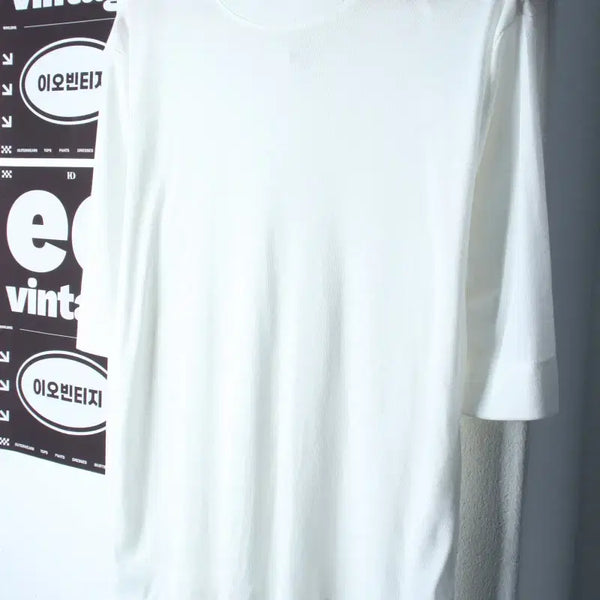 [BUNJANG] 8 Seconds Plain White T-Shirt (W, L-XL) / W(L-XL) 에잇세컨즈 반팔 티셔츠 니트 무지 화이트-H34636