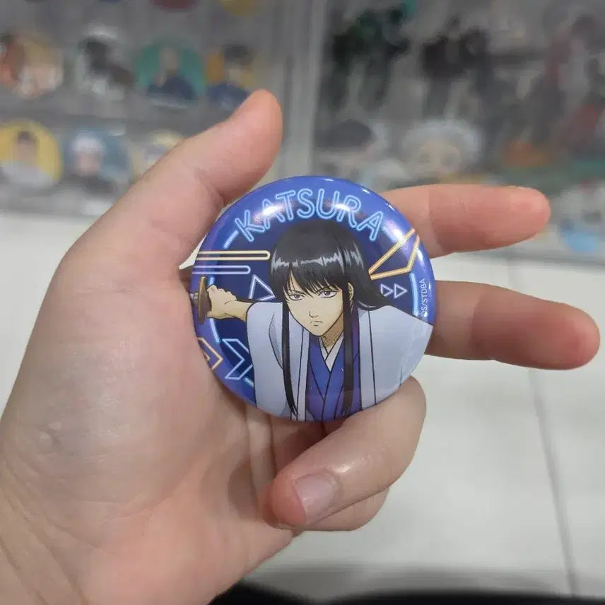 [BUNJANG] Gintama Katsura Can Badge / 은혼 카츠라 캔뱃지