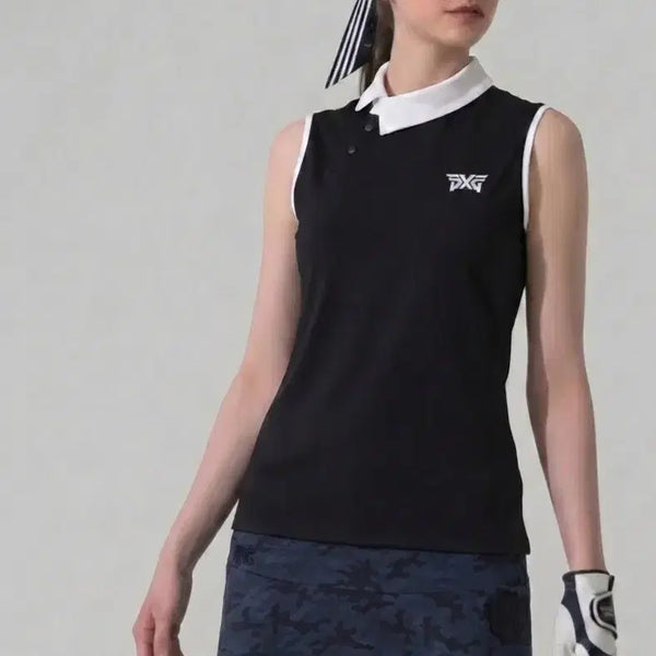 [BUNJANG] PXG Women's Camouflage Golf Setup Top & Skirt Set / [PXG] 정품 여성 카모플라쥬 골프 셋업 S