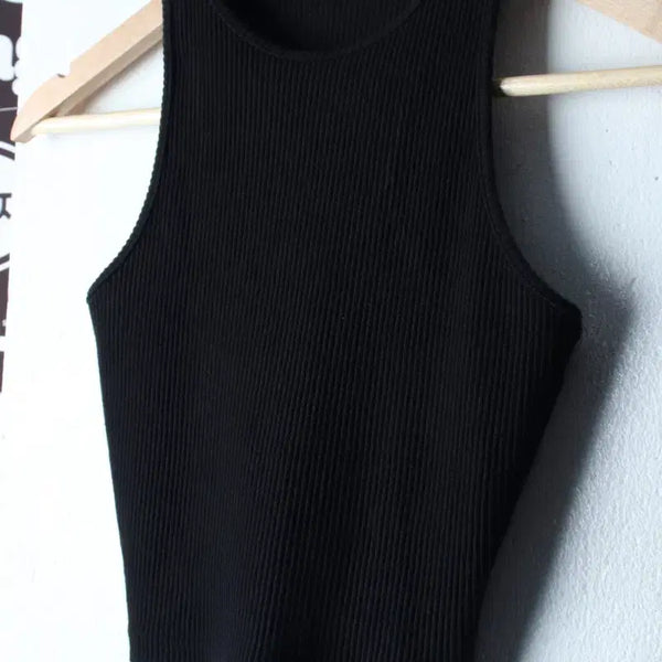 [BUNJANG] Brand Vintage Ribbed Sleeveless Crop T-Shirt / W(F) 브랜드빈티지 반팔 티셔츠 민소매 나시 크롭 골지-H34648