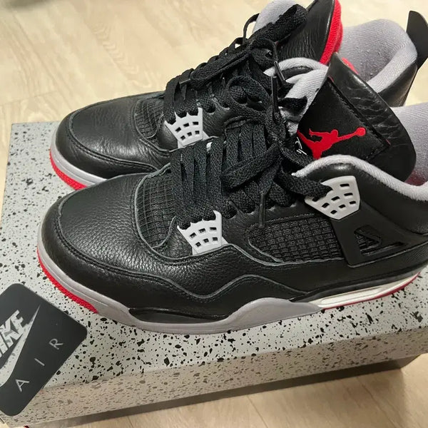 [BUNJANG] Air Jordan 4 Basketball Shoes Black / 조던4 블랙