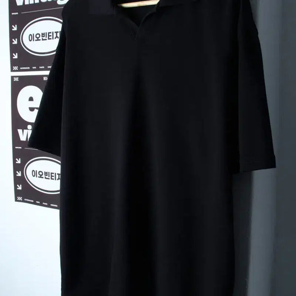 [BUNJANG] Javaness Oversized V-Neck Plain T-Shirt (M-XL) / (M-XL) 자바나스 반팔 카라 티셔츠 오버핏 브이넥 무지-H34659