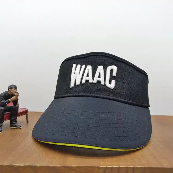 [BUNJANG] New Era x WAAC Collaboration Sun Cap Visor Black / 뉴에라 New Era x 왁 WAAC 콜라보 썬캡 선바이저 블랙