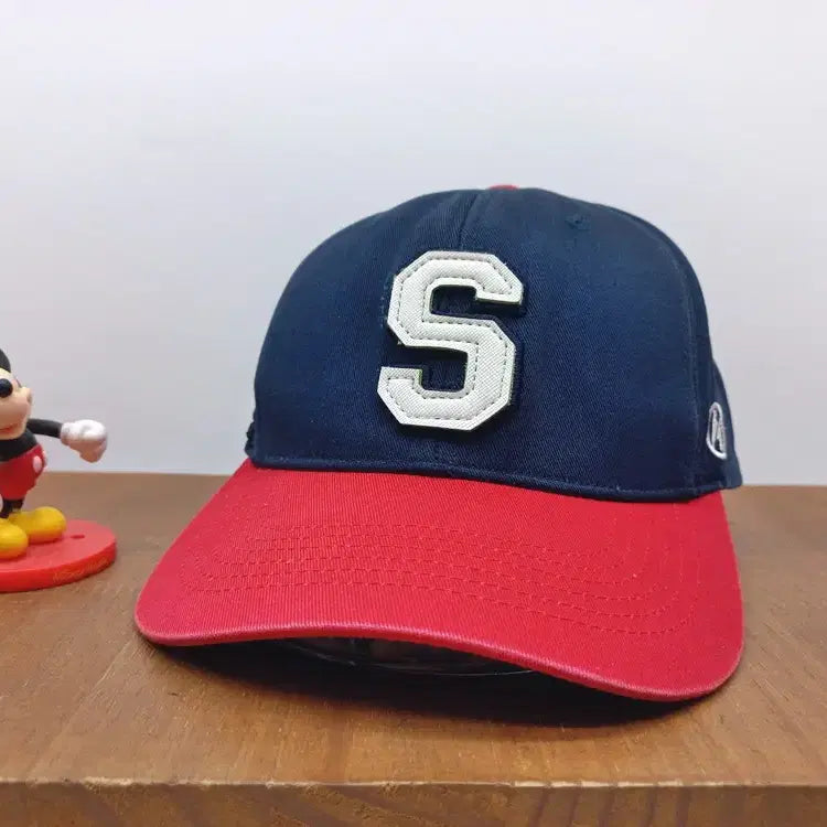 [BUNJANG] SMB Supermassive Bound Vintage S Logo Baseball Cap Navy Red / 슈퍼매시브 바운드 SMB 빈티지 S로고 야구모자 네이비 레드