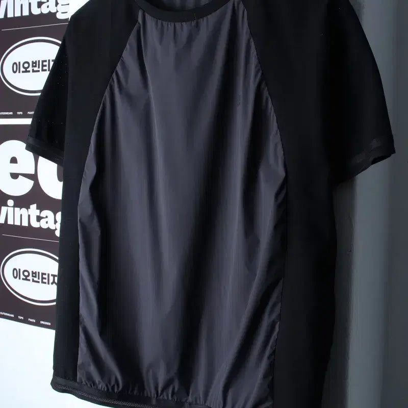 [BUNJANG] KOLON SPORT Nylon Mesh Functional Short Sleeve T-Shirt Black / W(L) 코오롱스포츠 반팔 티셔츠 기능성 나일론 매쉬 블랙-H34757