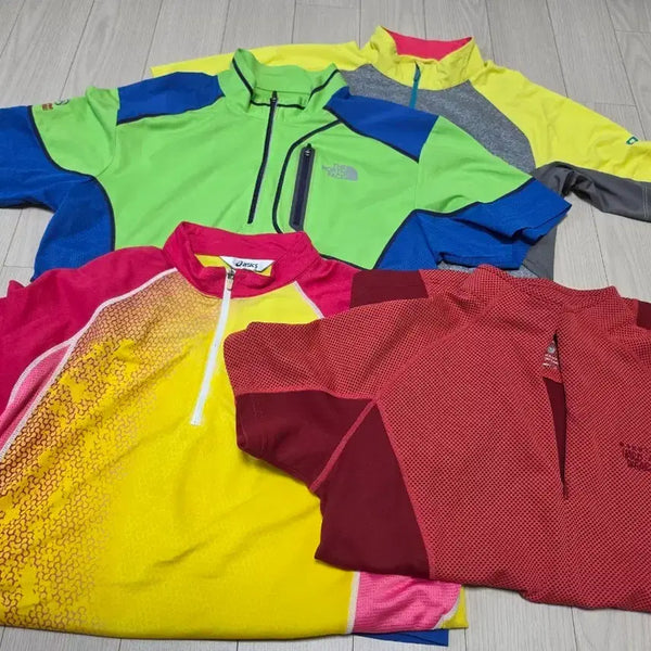 [BUNJANG] Women's Short Sleeve Hiking Shirts 4-Pack / 여성 등산복 반팔 4장